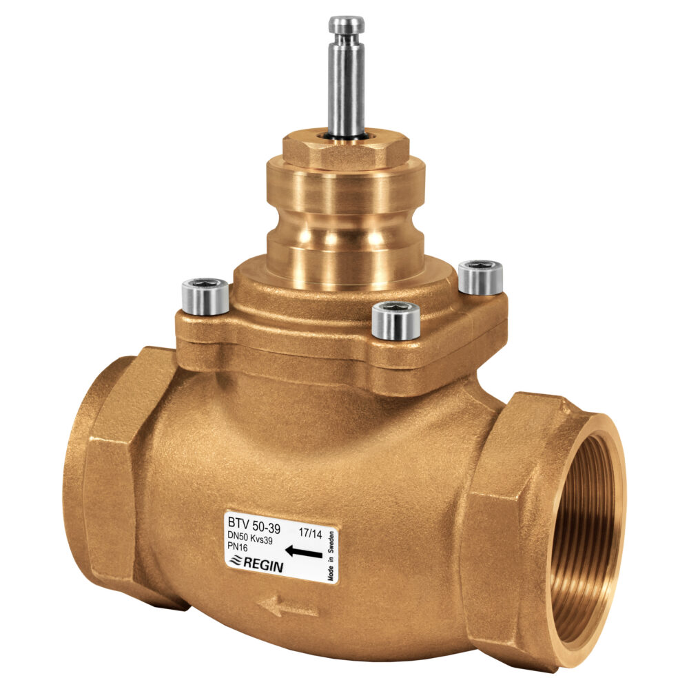 BTV – 2-Wege-Regelventil, DN15-50, Kvs 0,6-39, Messing, Hub 20 mm