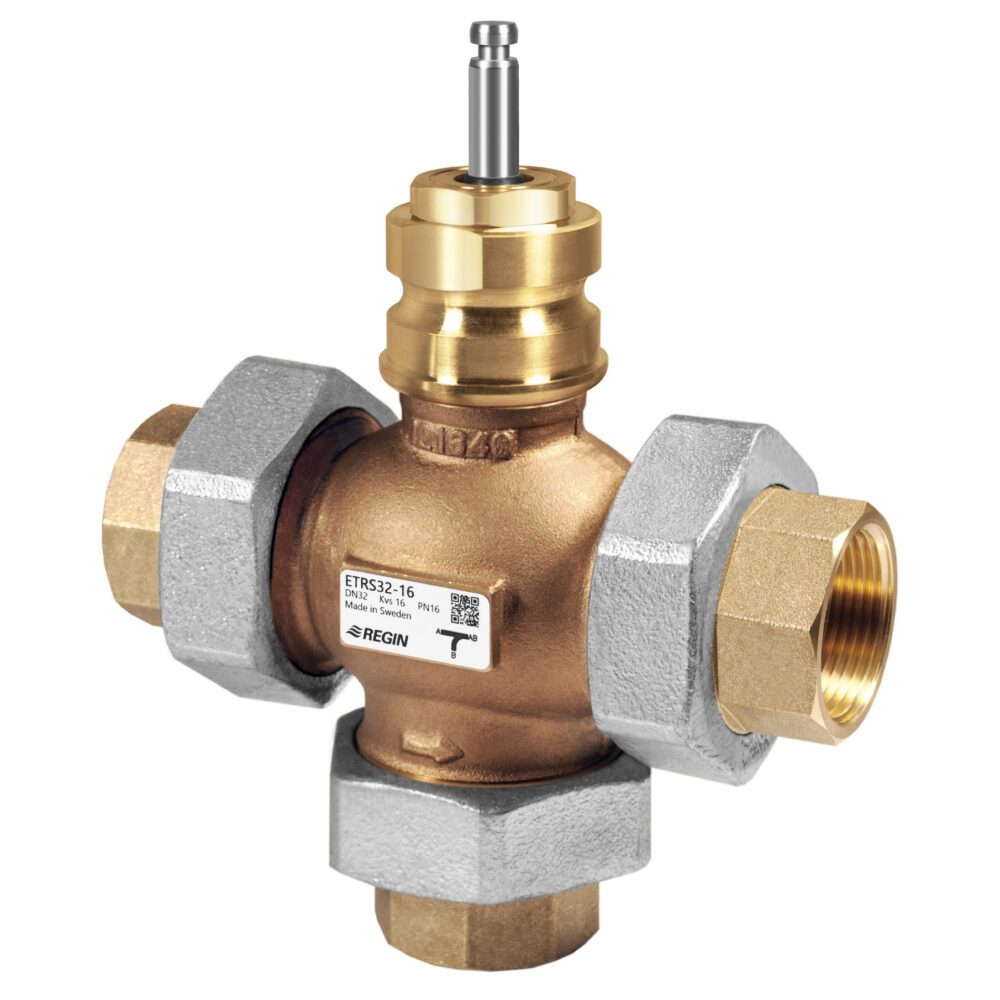 ETRS – 3-Wege-Regelventil, DN15-50, Kvs 0,63-40, Rotguss, Hub 20 mm, DZR