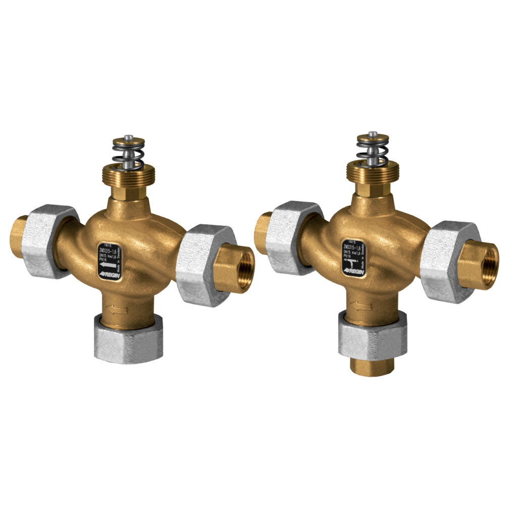 ZMD – 2- und 3-Wege-Regelventil, DN15-40, Kvs 0,25-25, Messing, Hub 5,5 mm